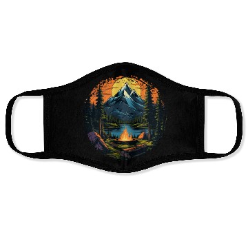 Discover Forest nature trekking adventure Face Masks