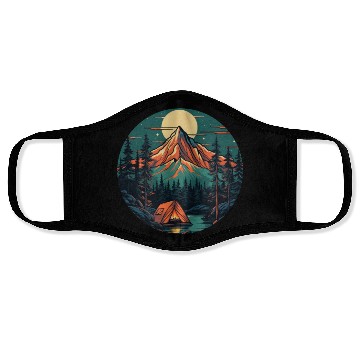 Discover Forest nature trekking adventure Face Masks