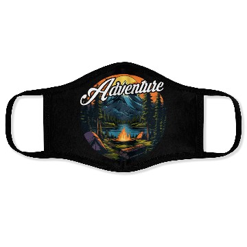 Discover Forest nature trekking adventure Face Masks