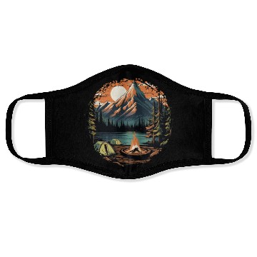 Discover Forest nature trekking adventure Face Masks