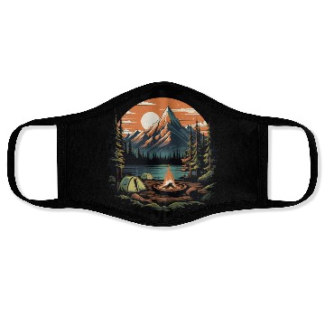 Discover Forest nature trekking adventure Face Masks