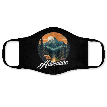Discover Forest nature trekking adventure Face Masks
