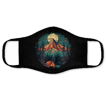 Discover Forest nature trekking adventure Face Masks