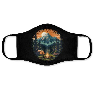 Discover Forest nature trekking adventure Face Masks