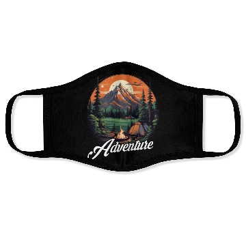 Discover Forest nature trekking adventure Face Masks