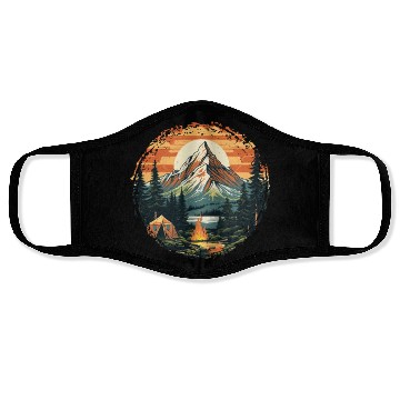 Discover Forest nature trekking adventure Face Masks