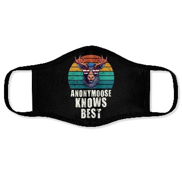 Discover Anonymoose Knows Best Cool Moose Face Masks