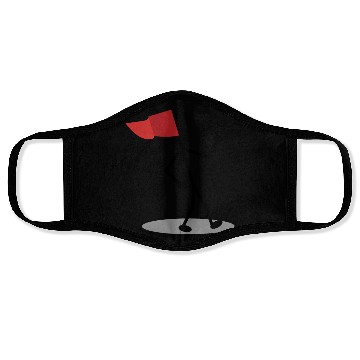 Discover Walking Red Flag Face Masks