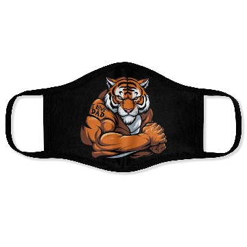 Discover Tiger I Love Dad Face Masks