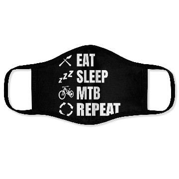 Discover Mountain Biker Daily Schedule Face Masks
