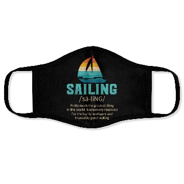 Discover Sailing Definition Face Masks Unisex Sailing Face Masks