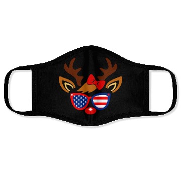 Discover Cute American Deer Face Face Masks