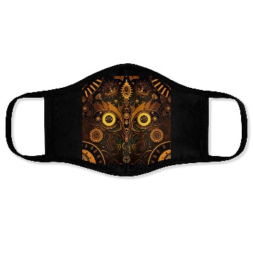 Discover New Age 1920s Abstract Steampunk Design Face Masks