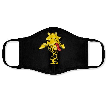 Discover Nonchalant Giraffe: No PROBLEM Attitude Face Masks