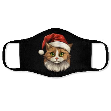 Discover Cat Christmas Face Masks