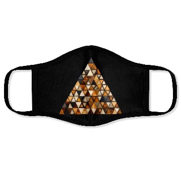 Discover Natural Wood Triangle Pieces Design Face Masks