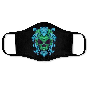 Discover Green skull Face Masks