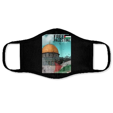 Discover free palestine Face Masks