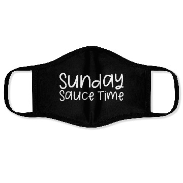 Discover Sunday Sauce Time Face Masks