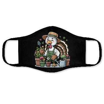 Discover Thanksgiving Garden Turkey Gardener Vegetable Face Masks