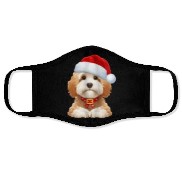 Discover CockaPoo The Santa Claus Face Masks