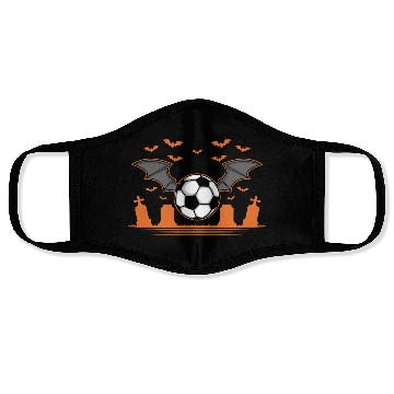 Discover halloween soccer bat Design Face Masks