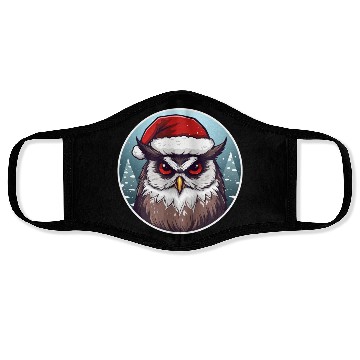 Discover Christmas owl Face Masks