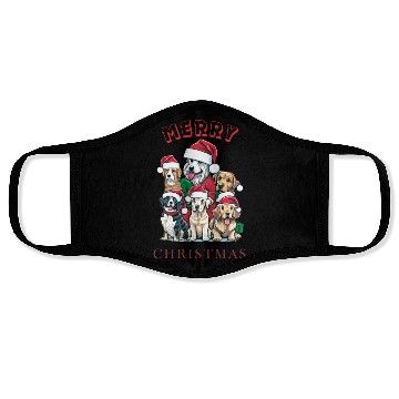 Discover Merry Christmas pets Face Masks