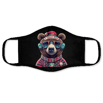 Discover Christmas Bear Face Masks