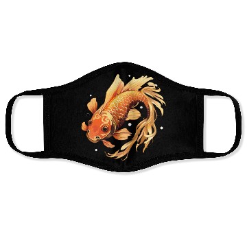 Discover Koi Fish Japanese Carp Pond Face Masks