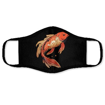 Discover Koi Fish Japanese Carp Pond Face Masks