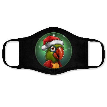 Discover Parrots Christmas Face Masks