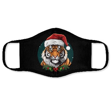 Discover Tiger Christmas Face Masks