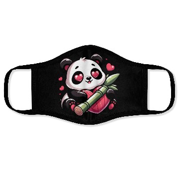 Discover Panda Heart Eye Patches Valentine's Day Bamboo Face Masks