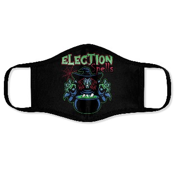 Discover Election Spells Witch Spooky Halloween Meme Voter Face Masks