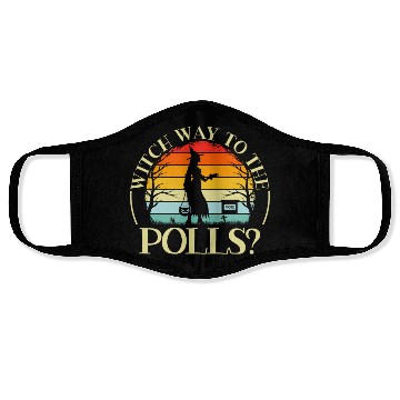 Discover Witch Way To The Polls Spooky Halloween Voting Face Masks