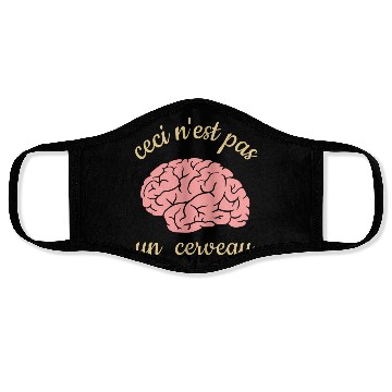 Discover Ceci Nest Pas Un Cerveau Art Teacher Brain Face Masks