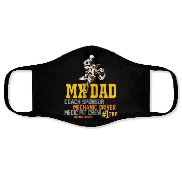 Discover Mx Dad Motocross Supercross Papa Face Masks
