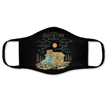 Discover Let the Adventure Begin Face Masks