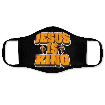 Discover Jesus Is King Love Jesus Christian Christmas Face Masks