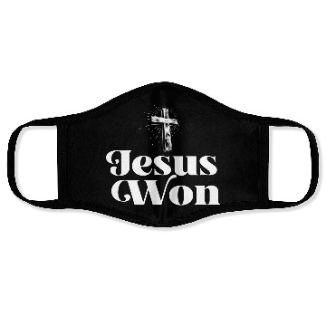Discover Religious Christian Jesus Won Jesus Holy Cross Face Masks