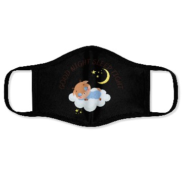 Discover Sleeping Reindeer On A Clod Face Masks