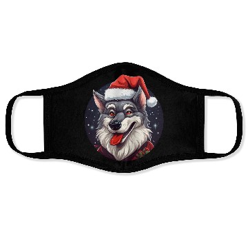 Discover Wolf Christmas Face Masks