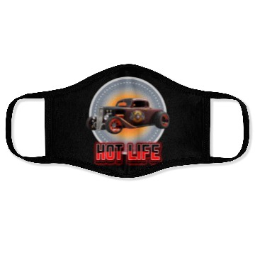 Discover Hot Life Hot Rod Car Face Masks