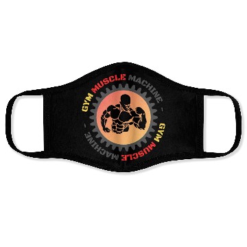 Discover GYM muscle machine Face Masks