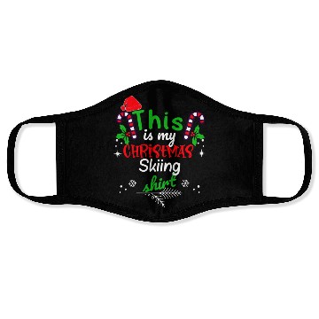 Discover This is my Christmas Skiing Face Masks