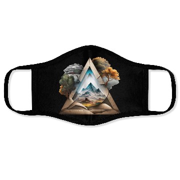 Discover Landscapes montage Face Masks