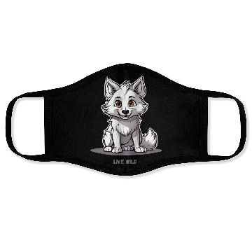 Discover White Wolf "Wild Live" Face Masks