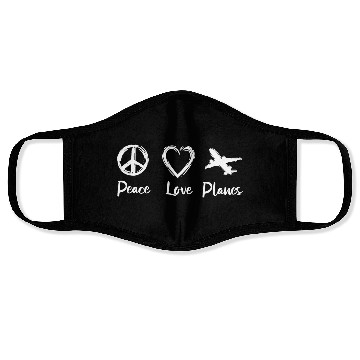 Discover Aircrafts Love Face Masks