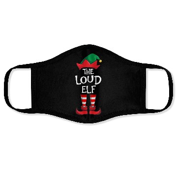 Discover Loud Elf Matching Family Christmas Face Masks